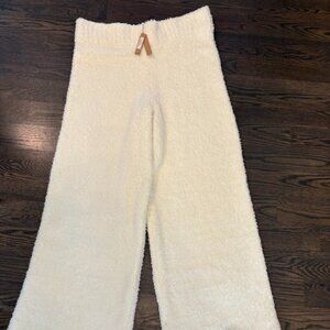 SKIMS Cream Teddy Sherpa Wide Leg Pants NWT 2X/3X Cozy Loungewear Cottage Casual
